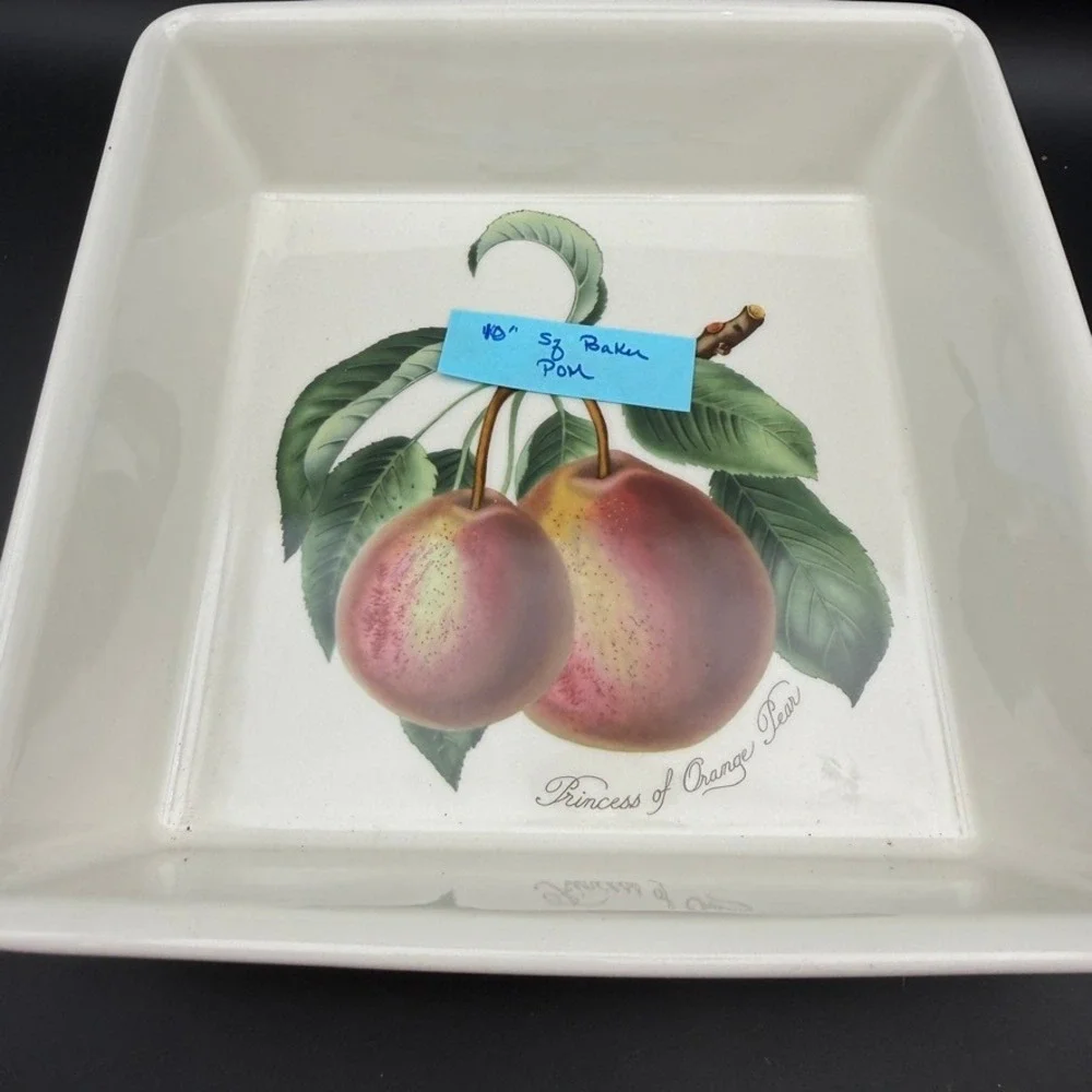 Vintage Portmeirion Pomona Square Casserole Baker Princess Orange 10